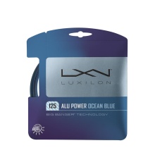 Besaitung mit Tennissaite Luxilon Alu Power 1.25 (Haltbarkeit+Power) ozeanblau